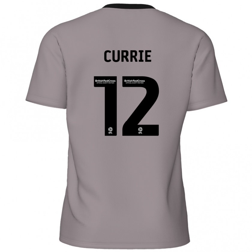 Kandiny Bambino Maglia Jack Currie #12 Grigio Kit Gara Away 2024/25 Maglietta