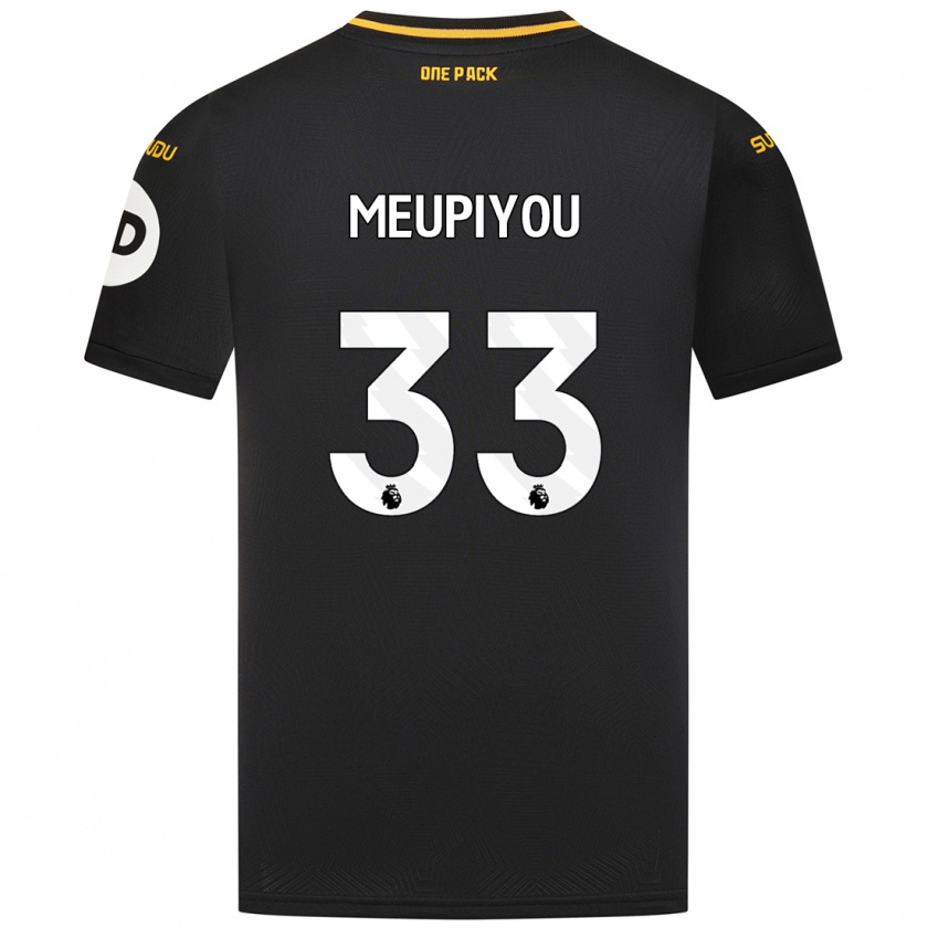 Kandiny Bambino Maglia Bastien Meupiyou #33 Nero Kit Gara Away 2024/25 Maglietta