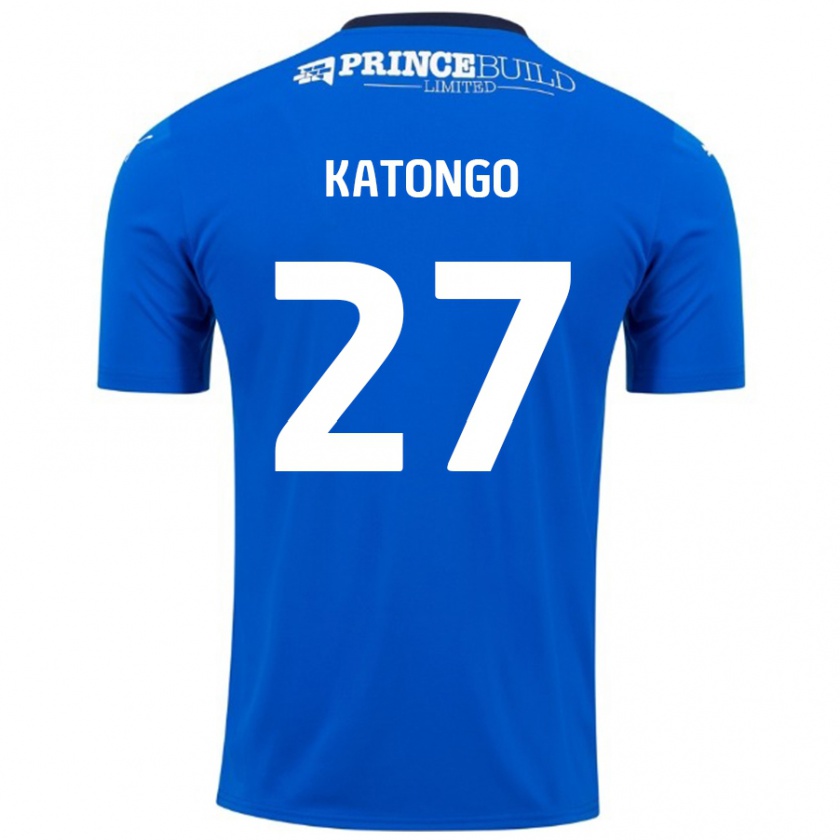 Kandiny Uomo Maglia Jadel Katongo #27 Blu Bianco Kit Gara Home 2024/25 Maglietta