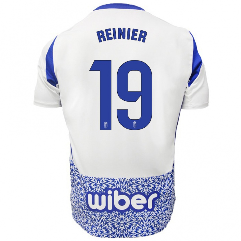 Kandiny Uomo Maglia Reinier #19 Bianco Blu Kit Gara Away 2024/25 Maglietta