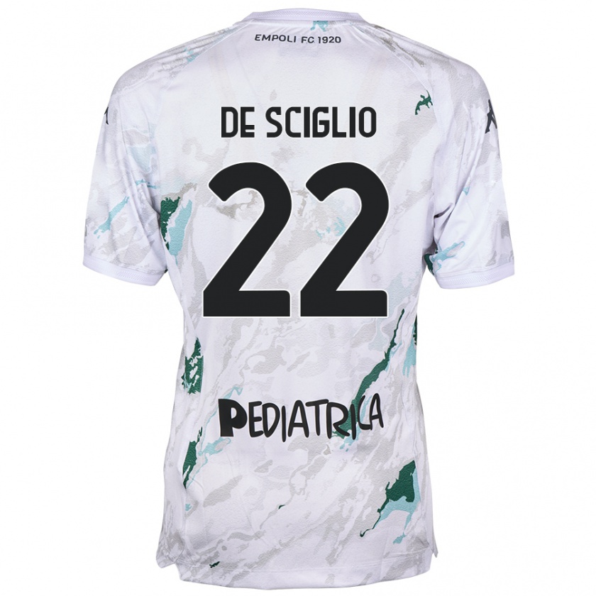 Kandiny Uomo Maglia Mattia De Sciglio #22 Grigio Kit Gara Away 2024/25 Maglietta