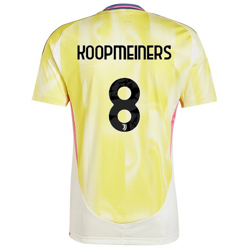 Kandiny Uomo Maglia Teun Koopmeiners #8 Giallo Solare Kit Gara Away 2024/25 Maglietta