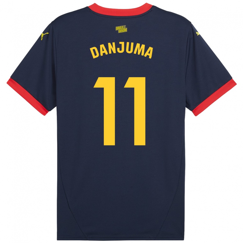 Kandiny Uomo Maglia Arnaut Danjuma #11 Rosso Navy Kit Gara Away 2024/25 Maglietta