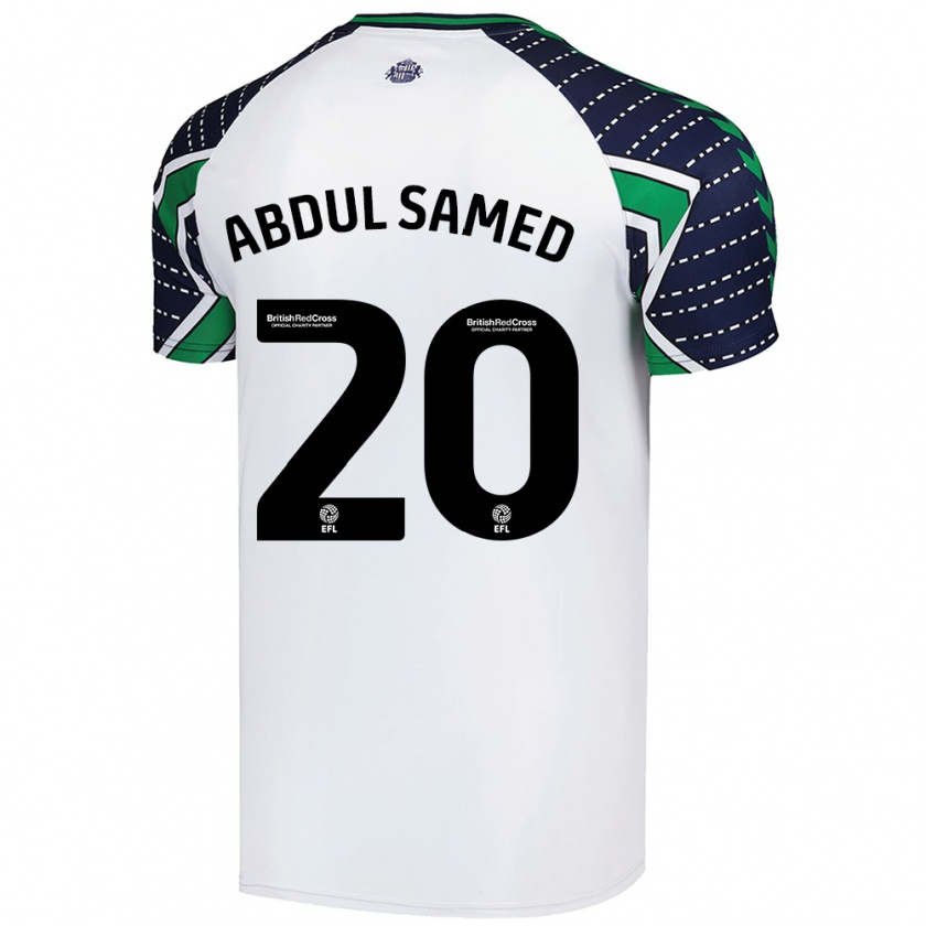 Kandiny Uomo Maglia Salis Abdul Samed #20 Bianco Kit Gara Away 2024/25 Maglietta