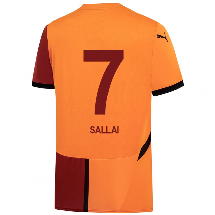 Kandiny Uomo Maglia Roland Sallai #7 Giallo Rosso Kit Gara Home 2024/25 Maglietta