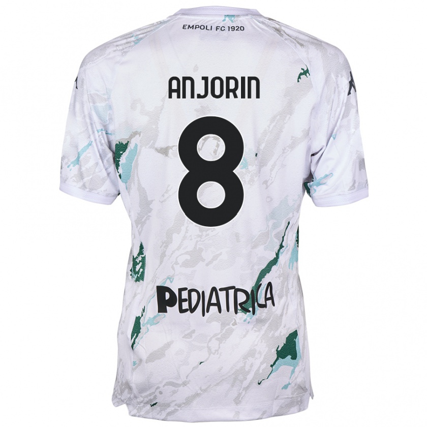 Kandiny Donna Maglia Tino Anjorin #8 Grigio Kit Gara Away 2024/25 Maglietta