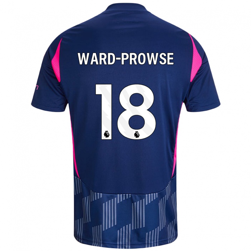 Kandiny Donna Maglia James Ward-Prowse #18 Blu Royal Rosa Kit Gara Away 2024/25 Maglietta