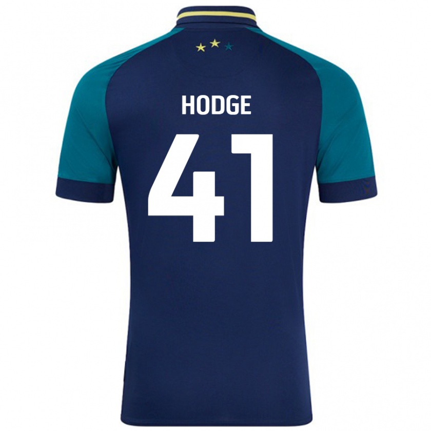 Kandiny Donna Maglia Joe Hodge #41 Blu Navy Verde Scuro Kit Gara Away 2024/25 Maglietta