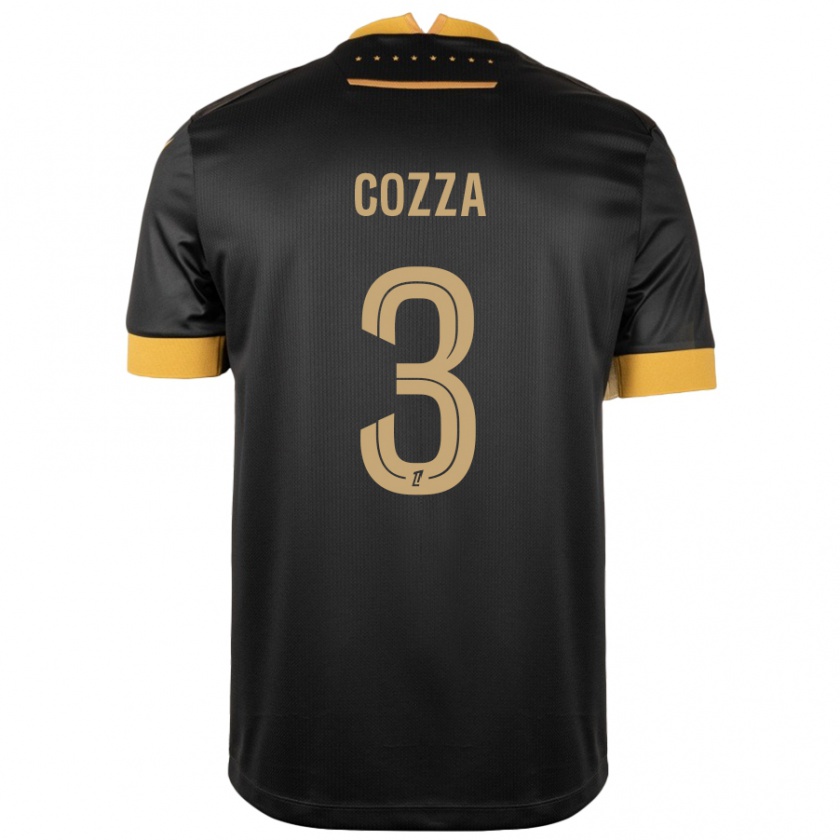 Kandiny Donna Maglia Nicolas Cozza #3 Nero Marrone Kit Gara Away 2024/25 Maglietta