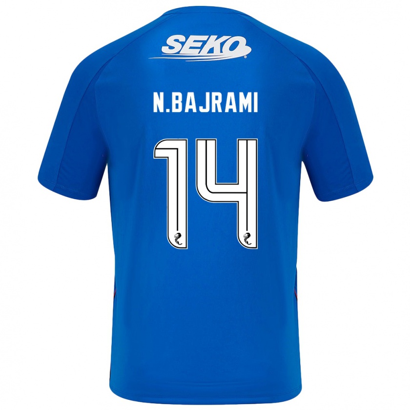 Kandiny Donna Maglia Nedim Bajrami #14 Blu Scuro Kit Gara Home 2024/25 Maglietta