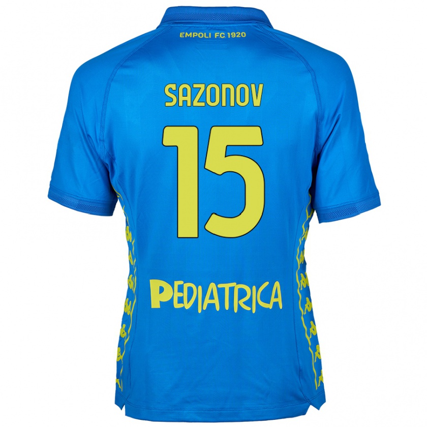 Kandiny Donna Maglia Saba Sazonov #15 Blu Kit Gara Home 2024/25 Maglietta