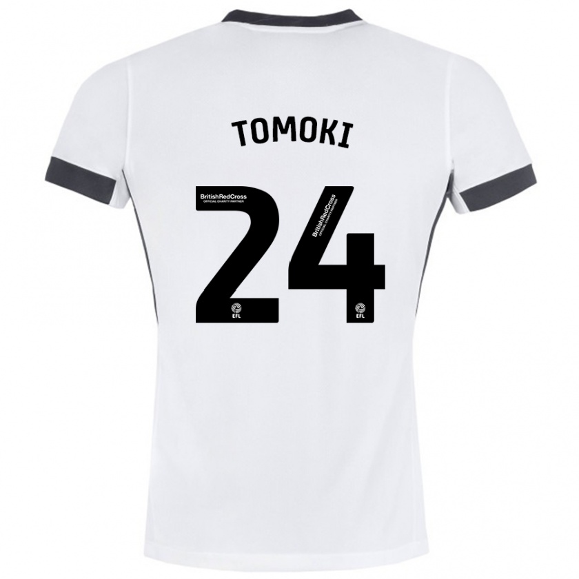 Kandiny Donna Maglia Tomoki Iwata #24 Bianco Nero Kit Gara Away 2024/25 Maglietta