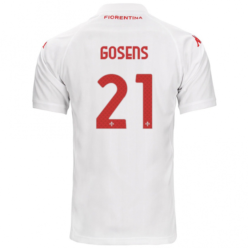 Kandiny Donna Maglia Robin Gosens #21 Bianco Kit Gara Away 2024/25 Maglietta