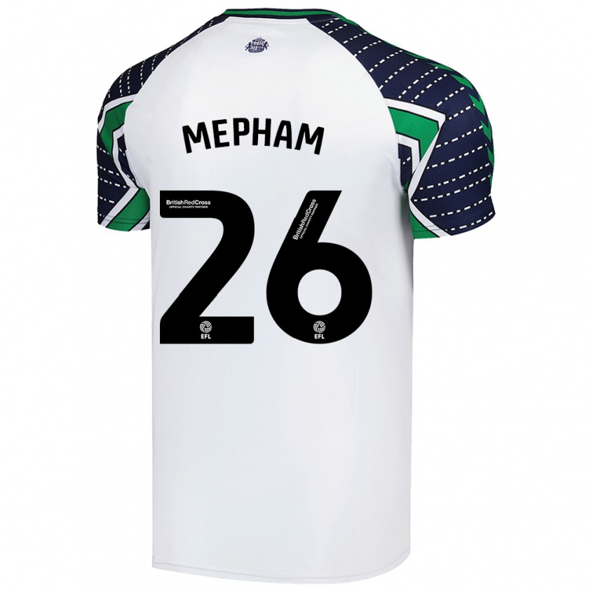 Kandiny Donna Maglia Chris Mepham #26 Bianco Kit Gara Away 2024/25 Maglietta