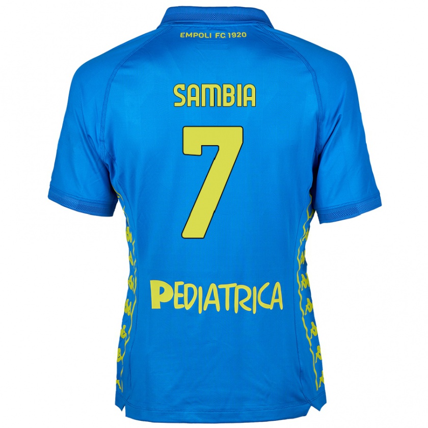 Kandiny Donna Maglia Junior Sambia #7 Blu Kit Gara Home 2024/25 Maglietta