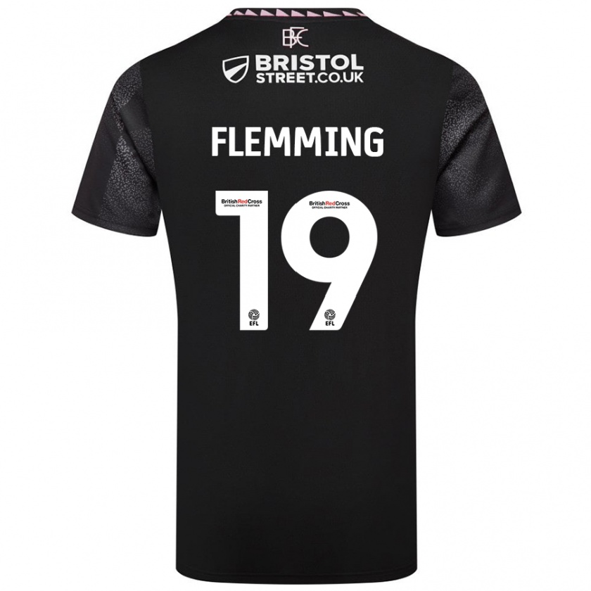 Kandiny Donna Maglia Zian Flemming #19 Nero Kit Gara Away 2024/25 Maglietta