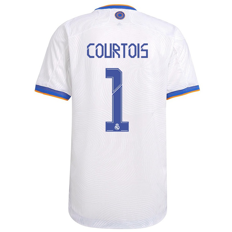 Donna Calcio Maglia Thibaut Courtois #1 Bianca Kit Gara Home 2021/22 Maglietta