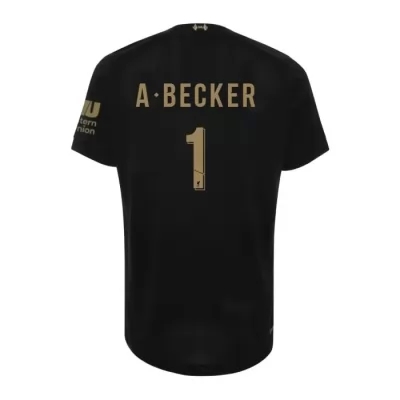 Niño Fútbol Camiseta Alisson Becker 1 Portero Negro 2019/20 La Camisa