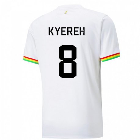 Kandiny Kinderen Ghanees Daniel-kofi Kyereh #8 Wit Thuisshirt Thuistenue 22-24 T-shirt