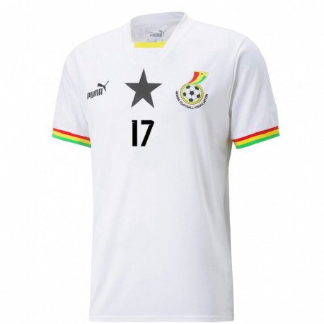 Kandiny Kinderen Ghanees Abdul-rahman Baba #17 Wit Thuisshirt Thuistenue 22-24 T-shirt België