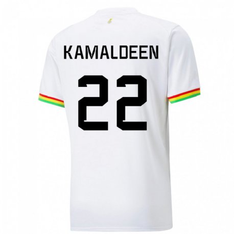 Kandiny Kinderen Ghanees Kamaldeen Sulemana #22 Wit Thuisshirt Thuistenue 22-24 T-shirt