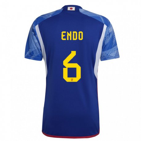 Kandiny Niño Camiseta Japón Wataru Endo #6 Azul Real 1ª Equipación 22-24 La Camisa