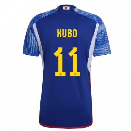 Kandiny Niño Camiseta Japón Takefusa Kubo #11 Azul Real 1ª Equipación 22-24 La Camisa