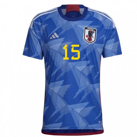 Kandiny Niño Camiseta Japón Daichi Kamada #15 Azul Real 1ª Equipación 22-24 La Camisa