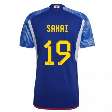 Kandiny Niño Camiseta Japón Hiroki Sakai #19 Azul Real 1ª Equipación 22-24 La Camisa