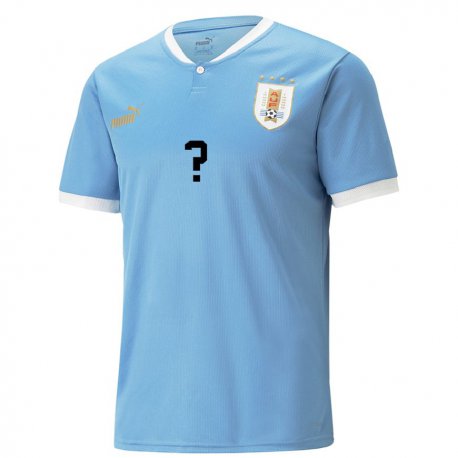 Kandiny Niño Camiseta Uruguay Su Nombre #0 Azul 1ª Equipación 22-24 La Camisa