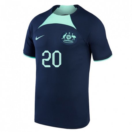 Kandiny Niño Camiseta Australia Trent Sainsbury #20 Azul Oscuro 2ª Equipación 22-24 La Camisa