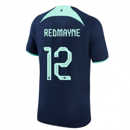 Kandiny Bambino Maglia Australia Andrew Redmayne #12 Blu Scuro Kit Gara Away 22-24 Maglietta