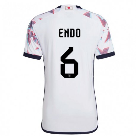 Kandiny Niño Camiseta Japón Wataru Endo #6 Blanco 2ª Equipación 22-24 La Camisa