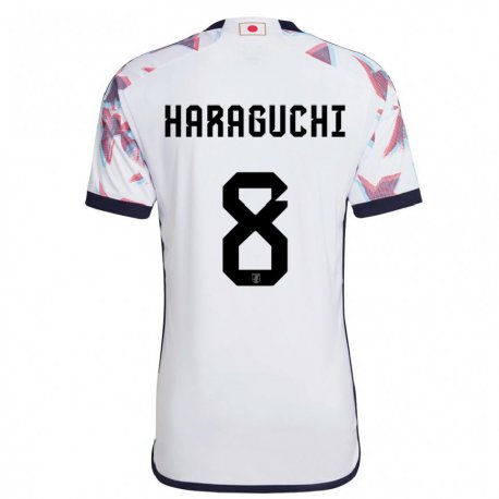 Kandiny Kinderen Japans Genki Haraguchi #8 Wit Uitshirt Uittenue 22-24 T-shirt