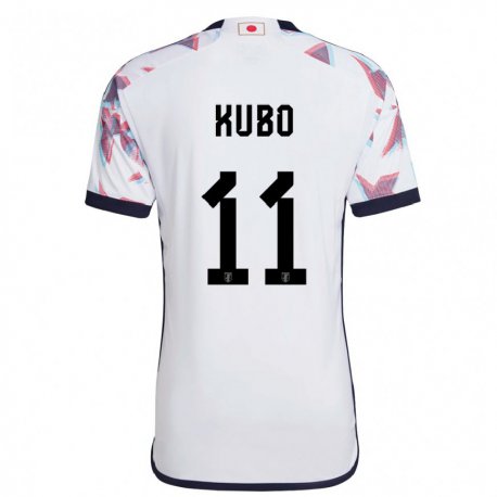 Kandiny Niño Camiseta Japón Takefusa Kubo #11 Blanco 2ª Equipación 22-24 La Camisa