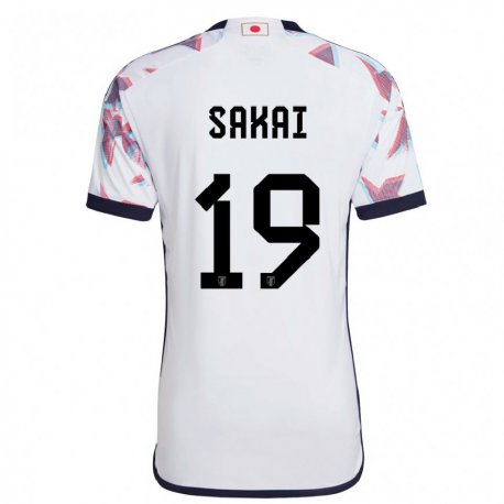 Kandiny Niño Camiseta Japón Hiroki Sakai #19 Blanco 2ª Equipación 22-24 La Camisa