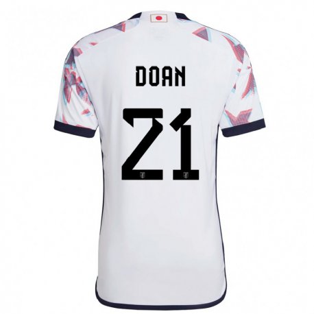 Kandiny Bambino Maglia Giappone Ritsu Doan #21 Bianco Kit Gara Away 22-24 Maglietta