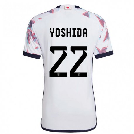 Kandiny Kinderen Japans Maya Yoshida #22 Wit Uitshirt Uittenue 22-24 T-shirt