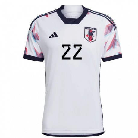 Kandiny Niño Camiseta Japón Maya Yoshida #22 Blanco 2ª Equipación 22-24 La Camisa