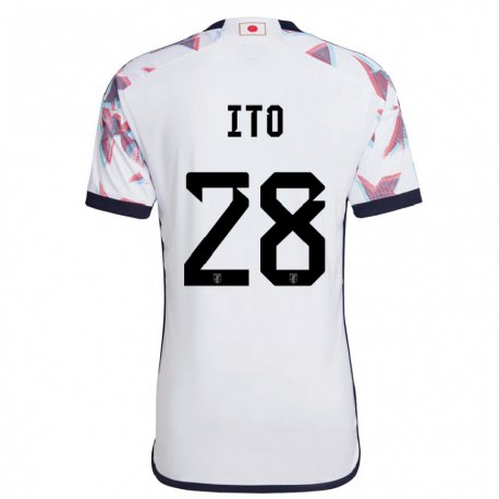 Kandiny Niño Camiseta Japón Hiroki Ito #28 Blanco 2ª Equipación 22-24 La Camisa