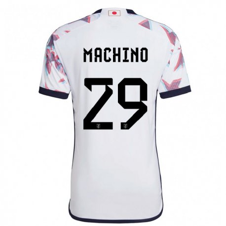 Kandiny Bambino Maglia Giappone Shuto Machino #29 Bianco Kit Gara Away 22-24 Maglietta