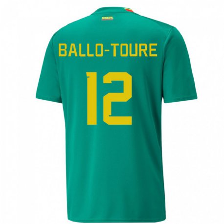 Kandiny Kinderen Senegalees Fode Ballo-toure #12 Groente Uitshirt Uittenue 22-24 T-shirt België