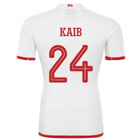 Kandiny Niño Camiseta Túnez Rami Kaib #24 Blanco 2ª Equipación 22-24 La Camisa México