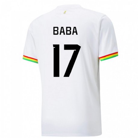 Kandiny Heren Ghanees Abdul-rahman Baba #17 Wit Thuisshirt Thuistenue 22-24 T-shirt