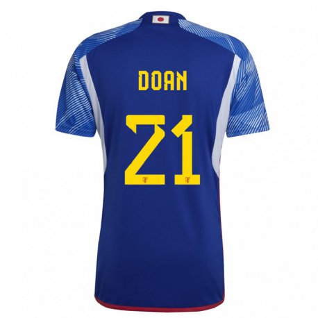 Kandiny Uomo Maglia Giappone Ritsu Doan #21 Blu Reale Kit Gara Home 22-24 Maglietta