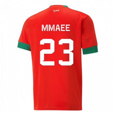 Kandiny Uomo Maglia Marocco Ryan Mmaee #23 Rosso Kit Gara Home 22-24 Maglietta