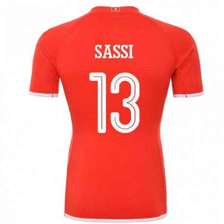 Kandiny Herren Tunesische Ferjani Sassi #13 Rot Heimtrikot Trikot 22-24 T-shirt Österreich