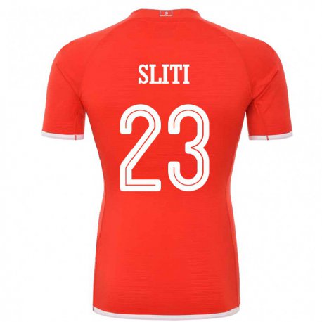 Kandiny Herren Tunesische Naim Sliti #23 Rot Heimtrikot Trikot 22-24 T-shirt Österreich