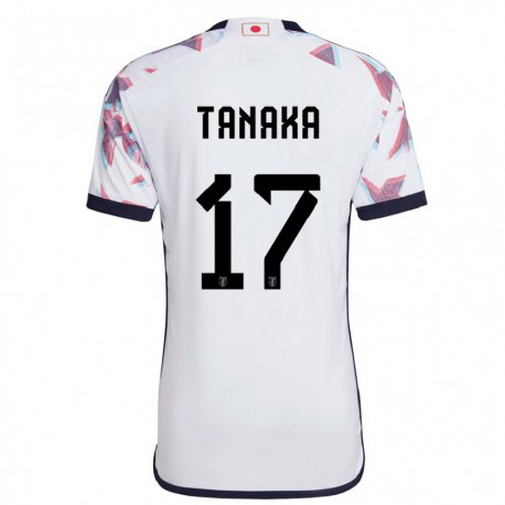 Kandiny Heren Japans Ao Tanaka #17 Wit Uitshirt Uittenue 22-24 T-shirt