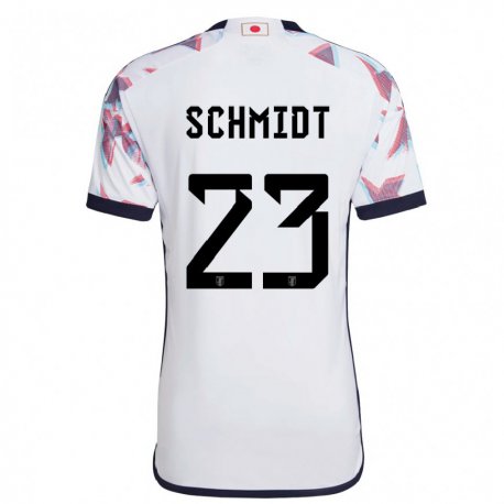 Kandiny Heren Japans Daniel Schmidt #23 Wit Uitshirt Uittenue 22-24 T-shirt